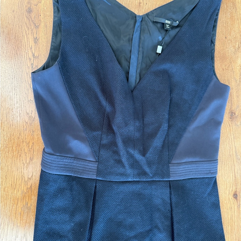 Banana Republic Navy Textured Dress